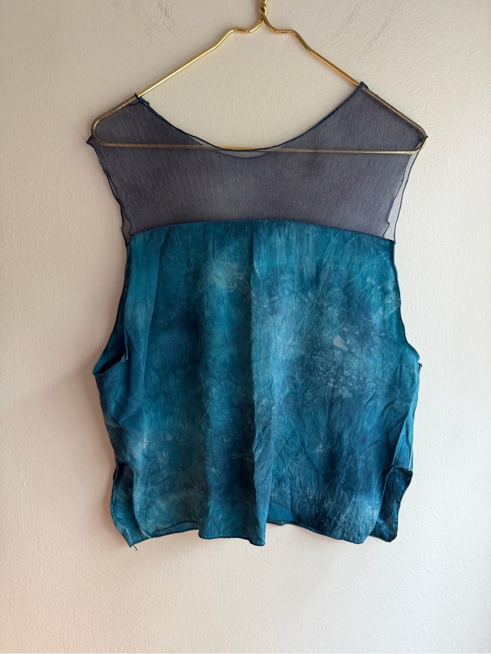 100% Silk Tie-Dye Top